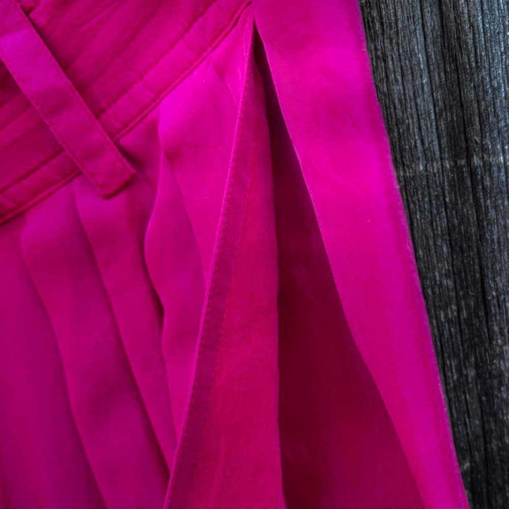 Casual Corner Fuchsia 100% Silk Blouse and Parachute Pants. Vintage 80’s size L - Picture 12 of 14